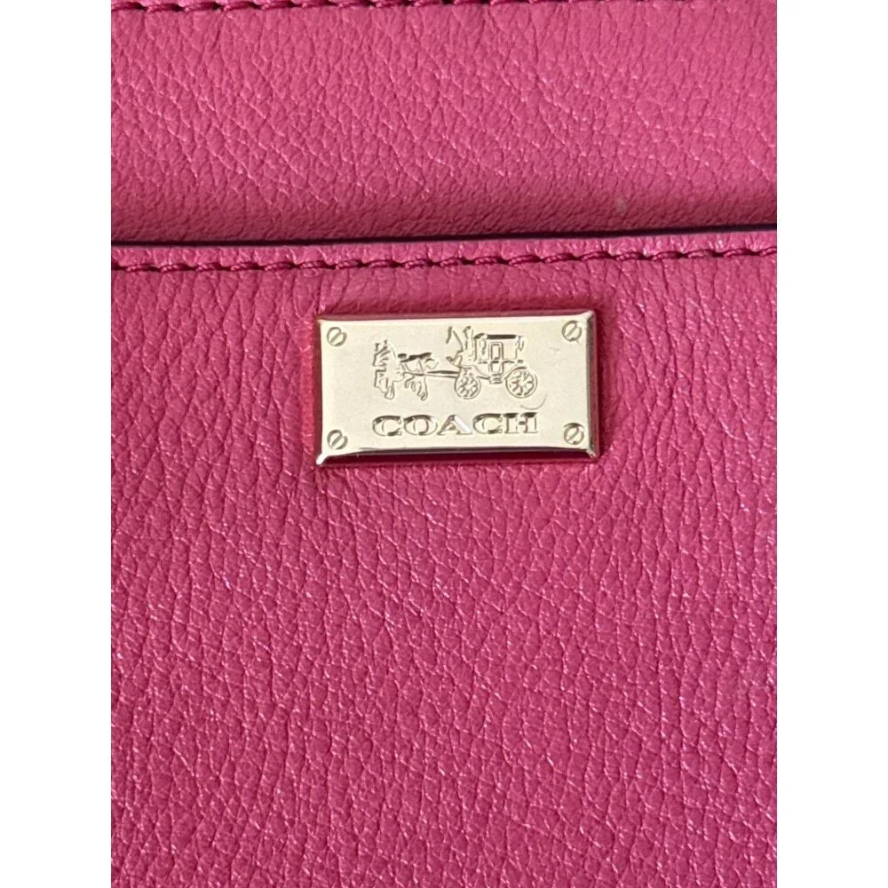 COACH Crossbody Bag Madison Leather East West Swing pack in Loganberry women Med - Picture 6 of 8
